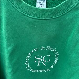 Sporty & Rich Kids Sweater in Bold Green